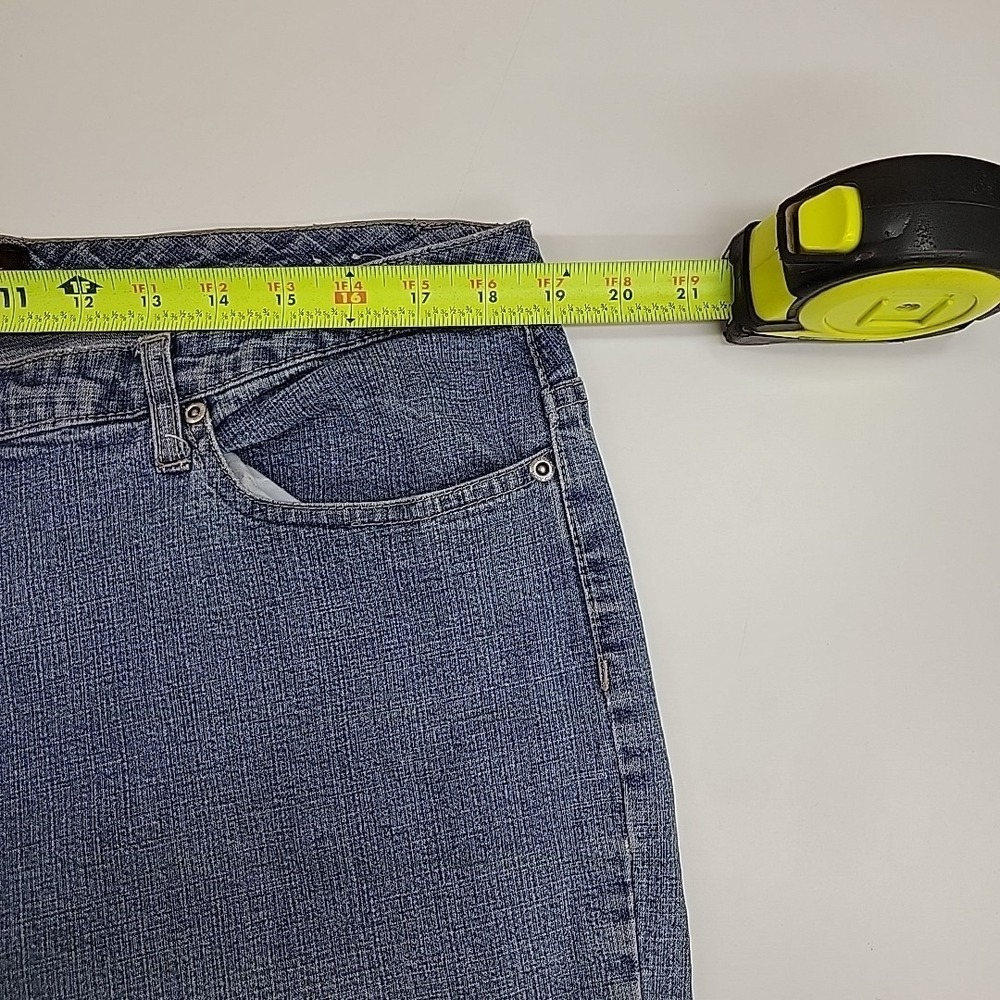 RF Jeans by Klago Womens 18W Light Wash Stretch Straight Leg Jeans Plus Size - Picture 4 of 7